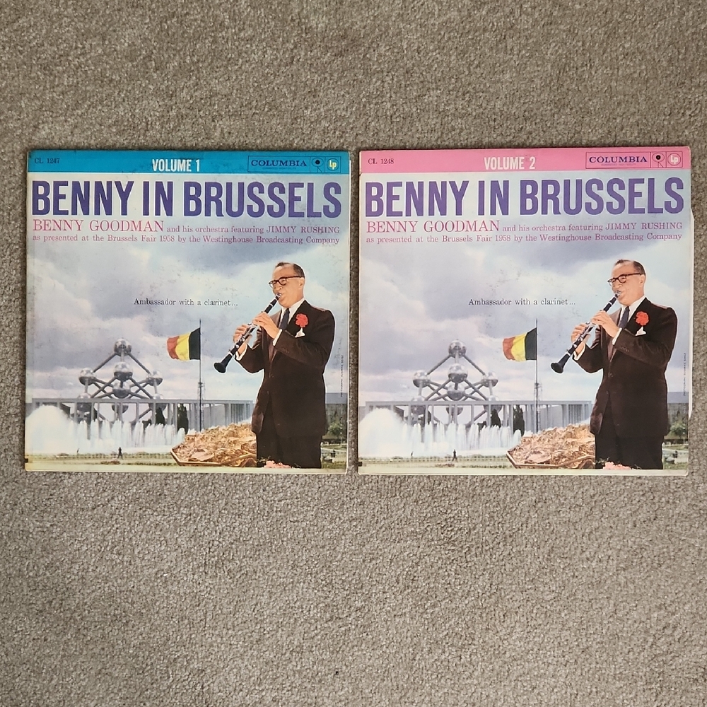 2 LP Set Benny Goodman In Brussels 1958 12"LP